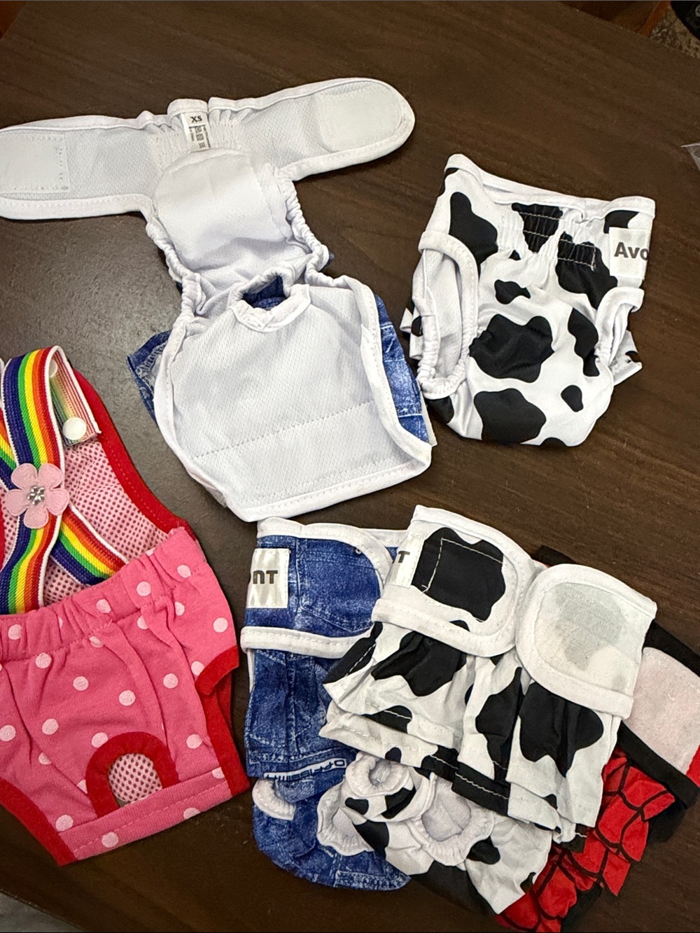 NWT Lot of 6 Washable Female Dog Diapers Size XS